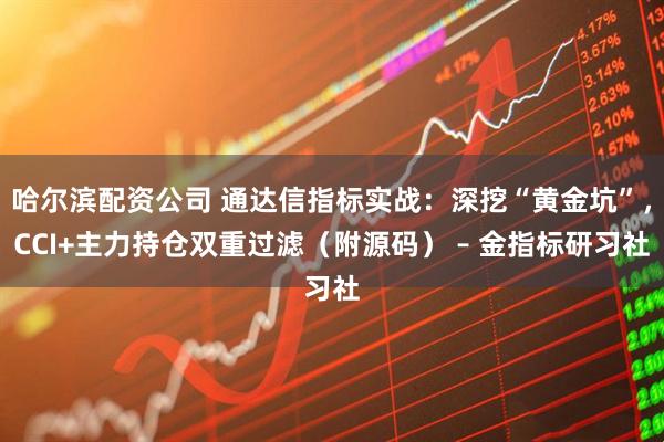 哈尔滨配资公司 通达信指标实战：深挖“黄金坑”，CCI+主力持仓双重过滤（附源码） – 金指标研习社